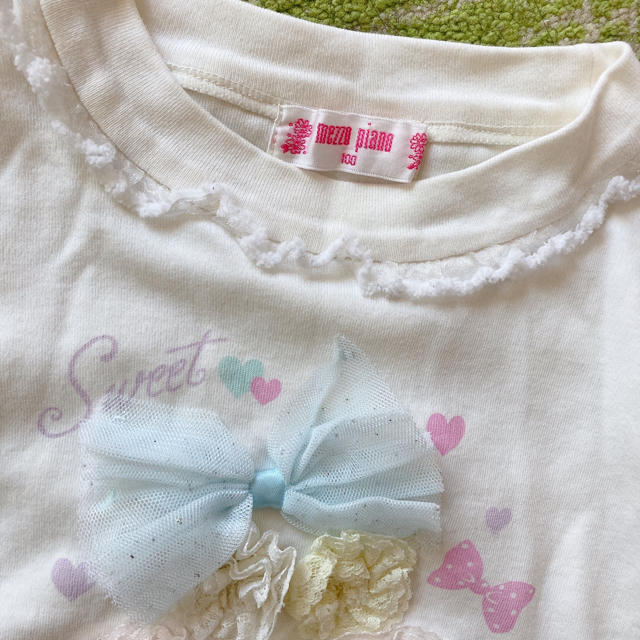 mezzo piano(メゾピアノ)のmezzo piano  Tシャツ キッズ/ベビー/マタニティのキッズ服女の子用(90cm~)(Tシャツ/カットソー)の商品写真