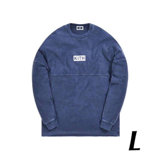 KITH Paneled Ls Tee DarkIndigo ロンT Lメンズ