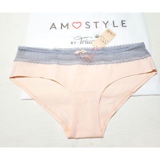 アモスタイル(AMO'S STYLE)のTriumph アモスタイル  無地コットンヒップスター ピンクM定価1320円(ショーツ)