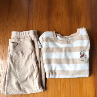 ユニクロ(UNIQLO)のUNIQLO baby    🍯プーさんフリースパジャマ🐝　size100(パジャマ)