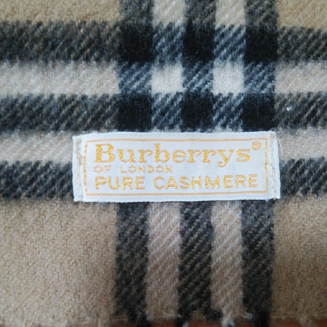 BURBERRY(バーバリー)のBURBERRY　バーバリー　カシミヤ　マフラー　難有 レディースのファッション小物(マフラー/ショール)の商品写真