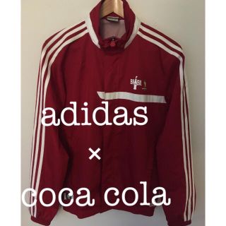 アディダス(adidas)のアディダス×コカコーラナイロンジャケット Fifaワールドカップオフィシャル古着(ナイロンジャケット)