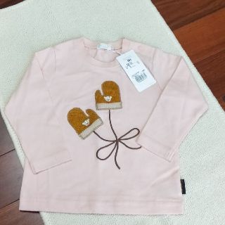 コンビミニ(Combi mini)の専用です(新品タグ付き)長袖Ｔシャツ 手袋 女の子 秋冬(Tシャツ/カットソー)