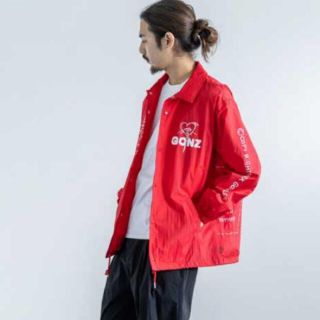 ステューシー(STUSSY)の新品未使用  Lサイズ　赤　RED マークゴンザレス　コーチジャケット(ナイロンジャケット)