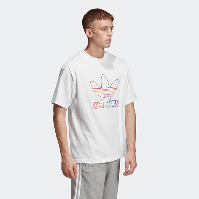 adidas(アディダス)のAdidas アディダスオリジナルス レディース Tシャツ XLサイズ メンズのトップス(Tシャツ/カットソー(半袖/袖なし))の商品写真