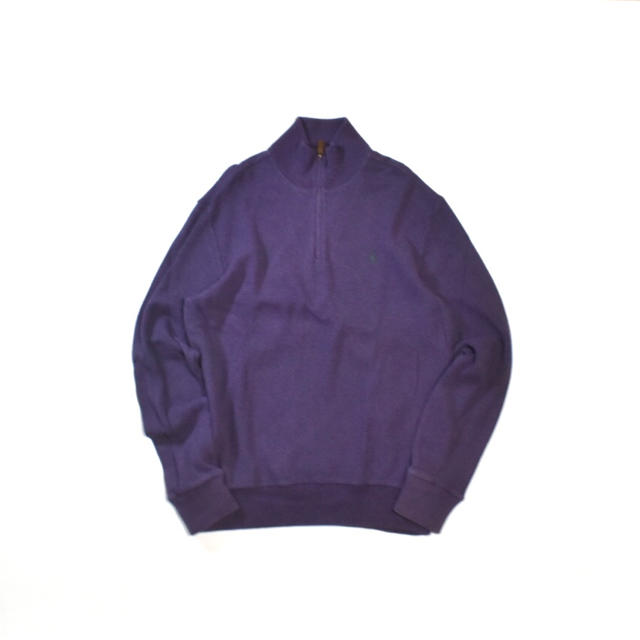 POLO RALPH LAUREN(ポロラルフローレン)の90s Polo by Ralph Lauren ポロ　ハーフジップニット　古着 メンズのトップス(ニット/セーター)の商品写真