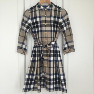 バーバリー(BURBERRY)のブルーレーベル クレストブリッジ♡(ひざ丈ワンピース)