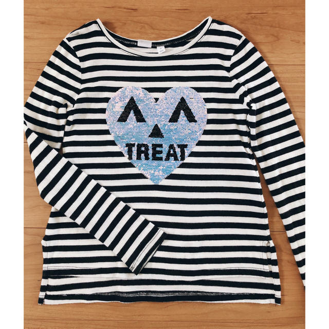 GAP(ギャップ)のGAP kids ロンT  ボーダー　トップス　Tシャツ　130 キッズ/ベビー/マタニティのキッズ服女の子用(90cm~)(Tシャツ/カットソー)の商品写真