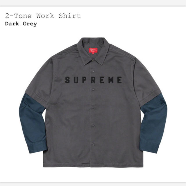 【未試着】Supreme 2-Tone Work Shirt【Mサイズ】