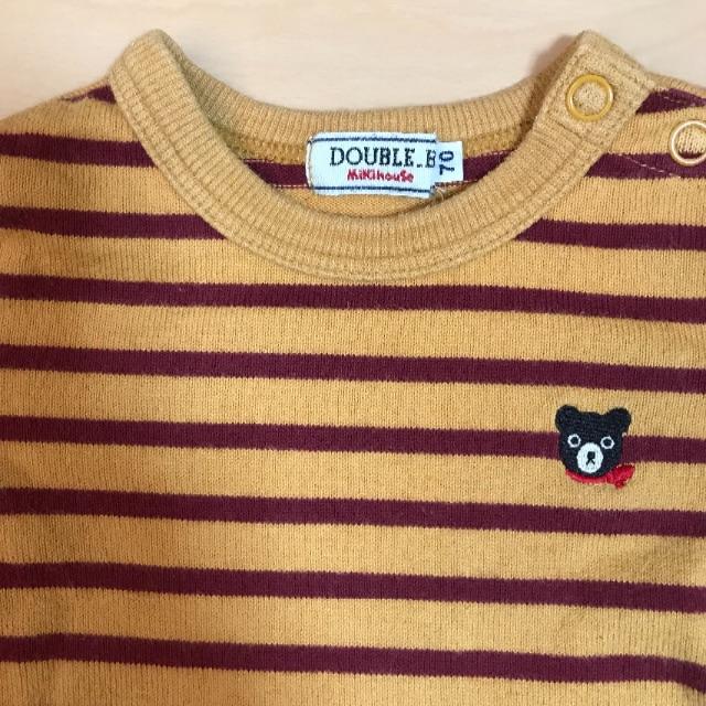 DOUBLE.B(ダブルビー)の男の子70ロングTシャツ キッズ/ベビー/マタニティのベビー服(~85cm)(Ｔシャツ)の商品写真