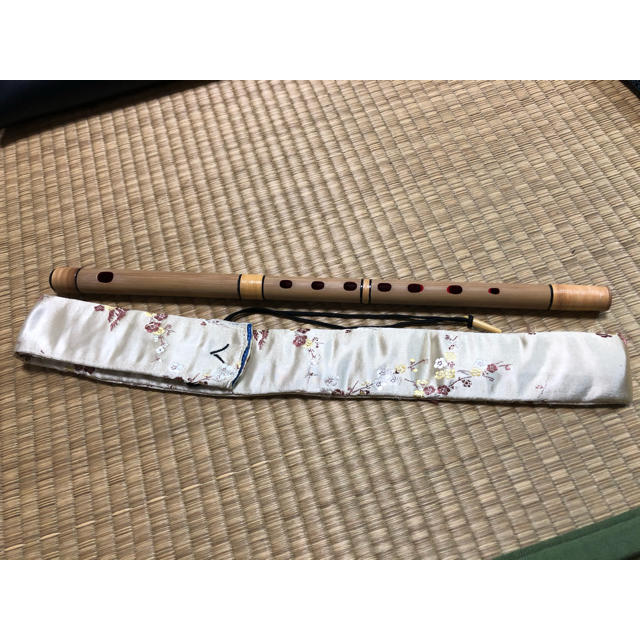 篠笛　八本調子　袋付き 楽器の和楽器(横笛)の商品写真