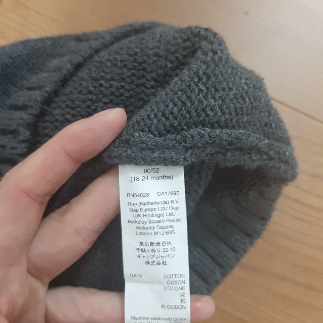 babyGAP(ベビーギャップ)のbabyGAP　ニットワンピース 90センチ キッズ/ベビー/マタニティのキッズ服女の子用(90cm~)(ワンピース)の商品写真