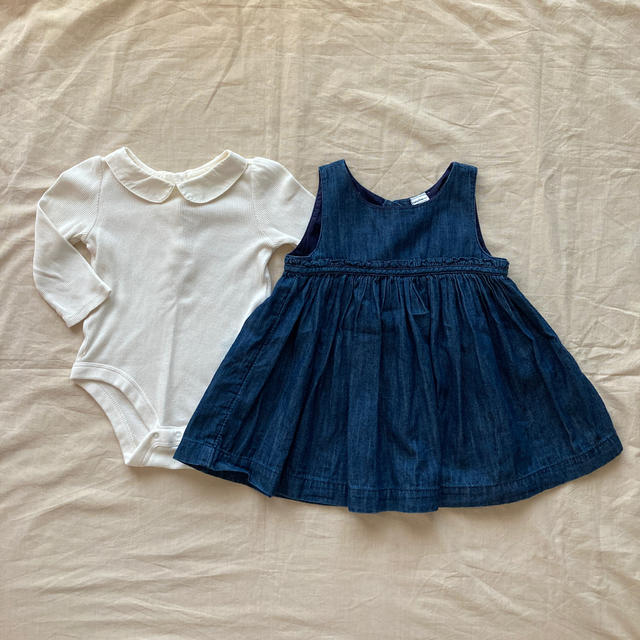 babyGAP(ベビーギャップ)のbaby gap     ワンピース&襟付きロンパセット キッズ/ベビー/マタニティのベビー服(~85cm)(ワンピース)の商品写真