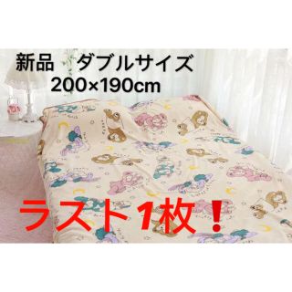 ◆ 新品◆おやすみ　寝顔　ダッフィー&フレンズ　毛布　ブランケット (毛布)