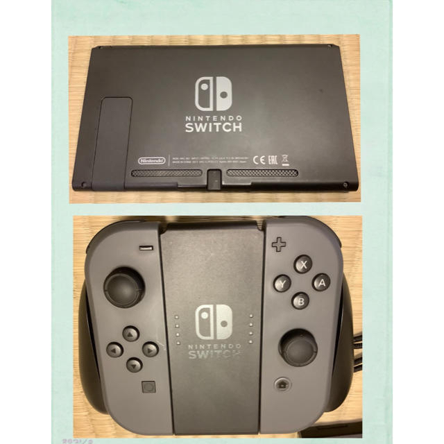 Nintendo Switch JOY-CON グレー 本体 おまけ付 - 2