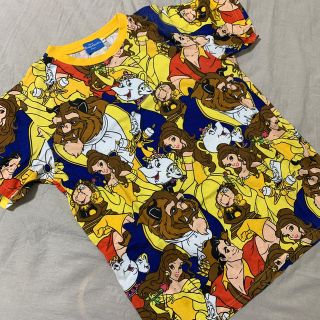 ディズニー(Disney)のディズニー美女と野獣総柄Tシャツ(Tシャツ(半袖/袖なし))