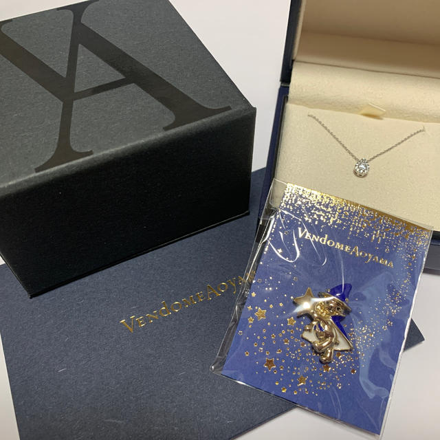 Vendome Aoyama(ヴァンドームアオヤマ)の値下げ☆  ヴァンドーム青山　ドロッププラチナ　ダイアモンドネックレス　正規品 レディースのアクセサリー(ネックレス)の商品写真