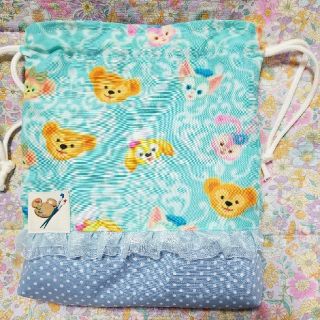 ハンドメイド・ダッフィーフレンズ・巾着(バッグ)