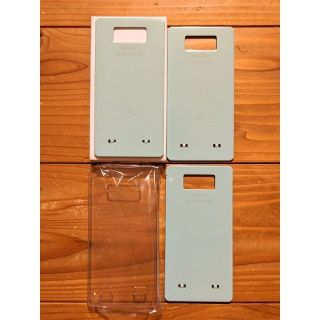 エルジーエレクトロニクス(LG Electronics)のOptimus LIFE L-02E リアカバー3枚（純正品）＋クリアケース(Androidケース)