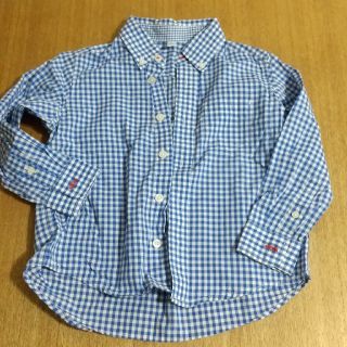 ユニクロ(UNIQLO)のギンガムチェックシャツ 110(ブラウス)