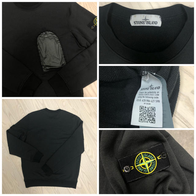 STONE ISLAND(ストーンアイランド)のSTONE ISLAND スウェット 黒 メンズのトップス(スウェット)の商品写真