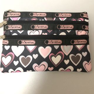 レスポートサック(LeSportsac)のレスポートサック　ハート柄ポーチ(ポーチ)