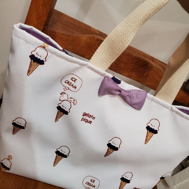 gelato pique(ジェラートピケ)のNew｛gelato　pique×SNOOPY｝アイスクリームお散歩bag♪ ハンドメイドのファッション小物(バッグ)の商品写真