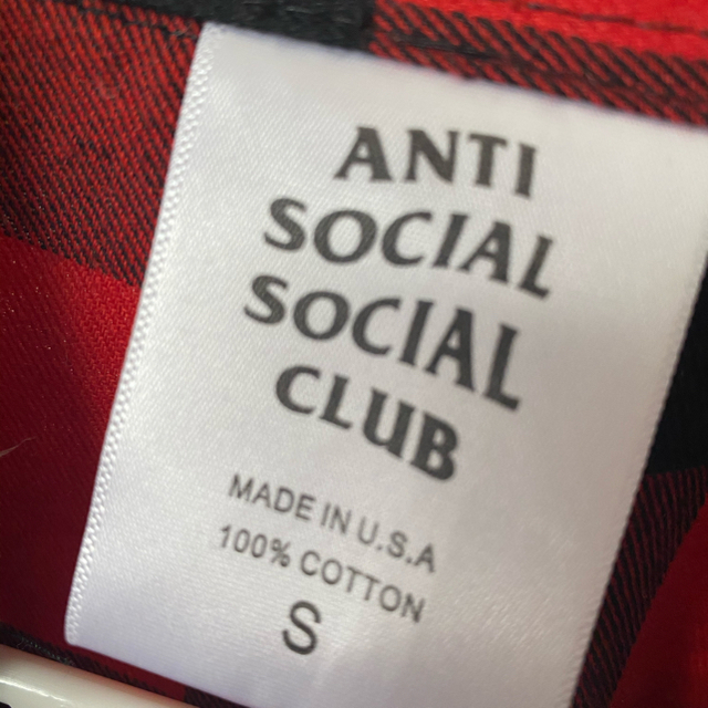 Supreme(シュプリーム)のANTISOCIALSOCIALCLUB チェックシャツ メンズのトップス(Tシャツ/カットソー(七分/長袖))の商品写真