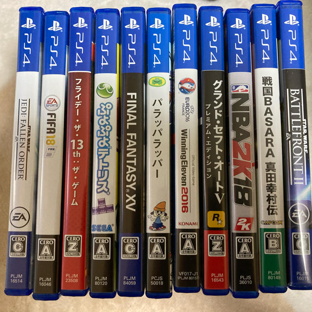 ＰＳ４　ソフト１１本セット