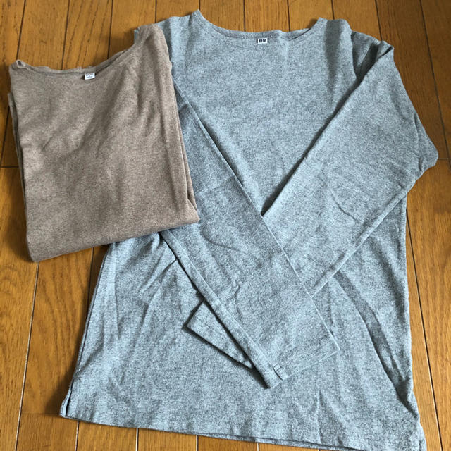 UNIQLO(ユニクロ)のユニクロ　ロンT カットソー　2枚セット メンズのトップス(Tシャツ/カットソー(七分/長袖))の商品写真