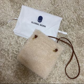 グローバルワーク(GLOBAL WORK)の美品♡GLOBAL WORK フワモコショルダーバッグ♡(ショルダーバッグ)