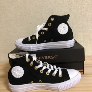 コンバース(CONVERSE)の【新品】コンバース　オールスターLightHi スニーカー　ブラック23cm(スニーカー)