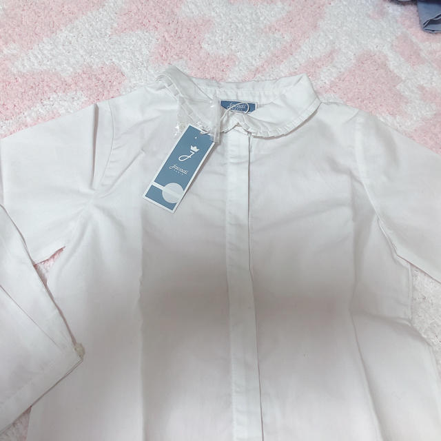 jacadi 新品　白ブラウス????3歳