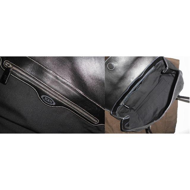TOD'S(トッズ)の正規美品トッズTOD'Sハンドバッグ黒ヌバック牛革スウェード レディースのバッグ(ハンドバッグ)の商品写真