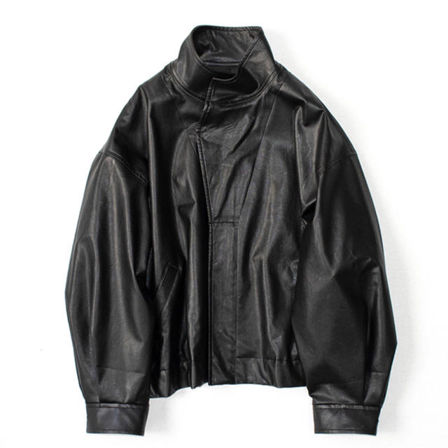 1LDK SELECT(ワンエルディーケーセレクト)のstein over sleeve fake leather jacket メンズのジャケット/アウター(レザージャケット)の商品写真