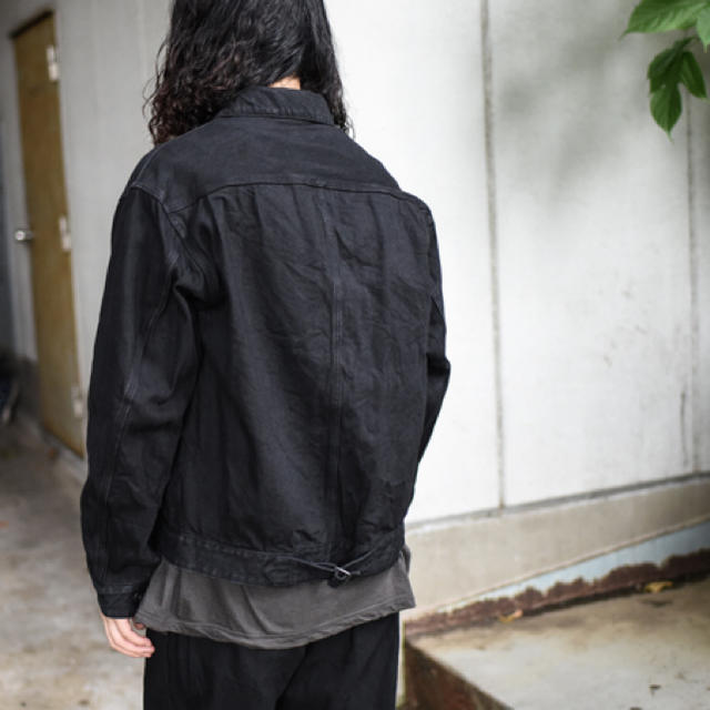 新入荷 COMOLI 20aw デニムジャケット ブラック 3 コモリ aob.adv.br