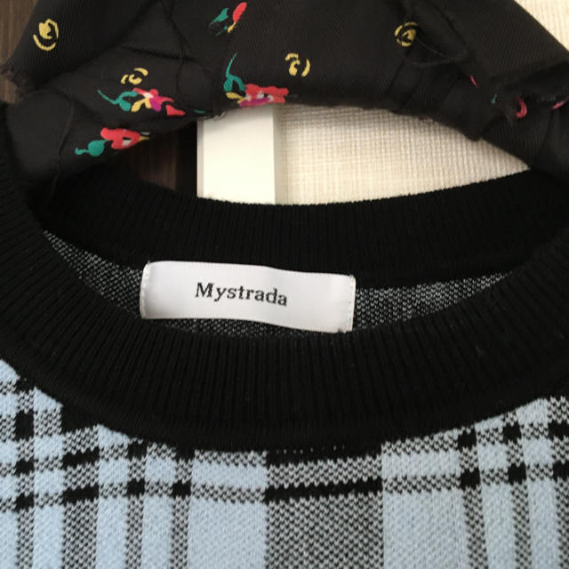 Mystrada(マイストラーダ)の💗柿の種様専用💗チェックニットトップス レディースのトップス(ニット/セーター)の商品写真