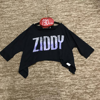 ジディー(ZIDDY)のZIDDY 130㎝　5部袖ショート丈ロゴTシャツ(Tシャツ/カットソー)