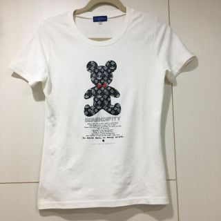 【最終処分値下げ】Tシャツ クマのぬいぐるみ柄　reve de bijoux(Tシャツ(半袖/袖なし))