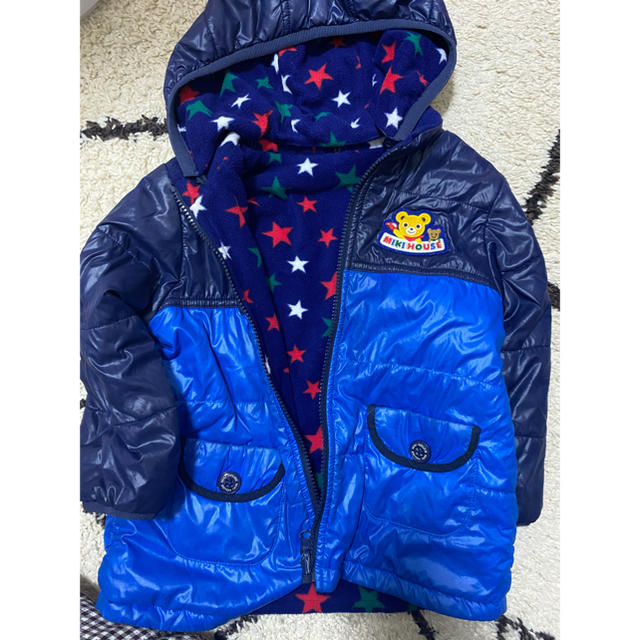 mikihouse(ミキハウス)のミキハウスのダウン 値下げ致します！！！ キッズ/ベビー/マタニティのキッズ服男の子用(90cm~)(ジャケット/上着)の商品写真