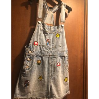 極美品 M リーバイス スーパーマリオ コラボ デニム オーバーオール