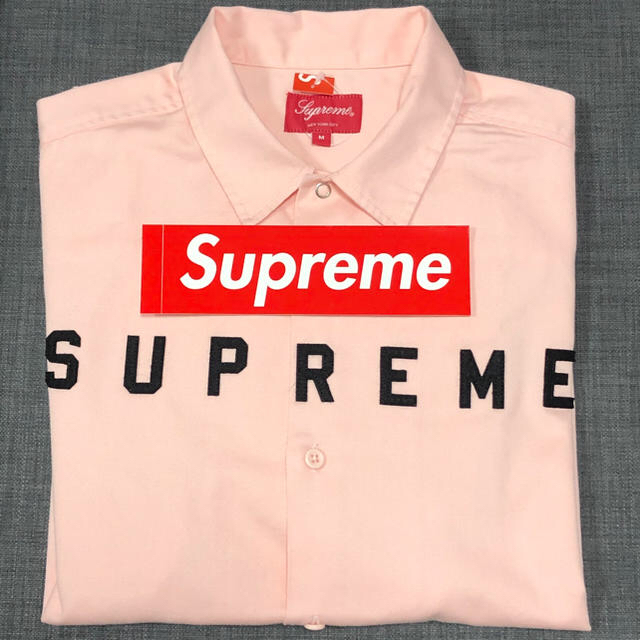 Supreme(シュプリーム)のM Supreme 2-Tone Work Shirt pink ワークシャツ メンズのトップス(シャツ)の商品写真