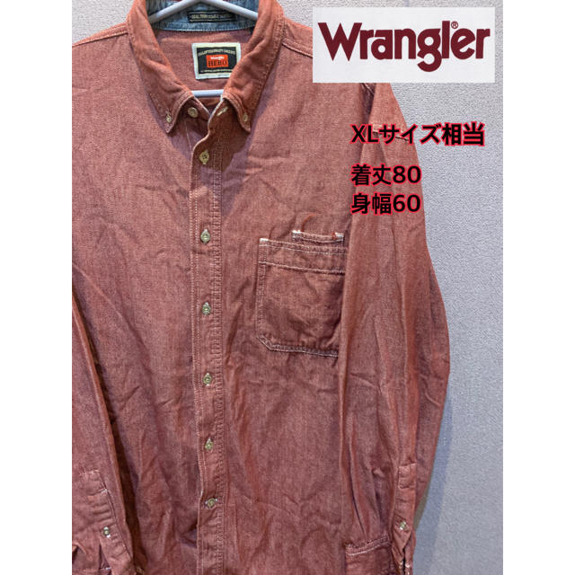 Wrangler(ラングラー)のUSA古着 ラングラー　wrangler シャツ　レッド　デニムシャツ　XL メンズのトップス(シャツ)の商品写真