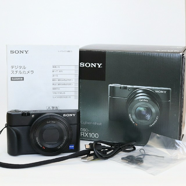 値下げ!【美品】SONY Cyber−Shot RX100 純正グリップ付 オンライン
