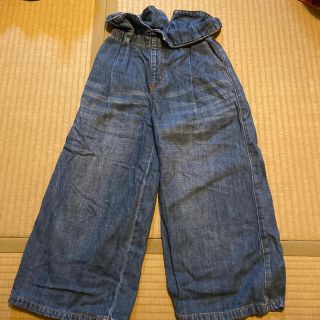 イッカ(ikka)のデニム ワイドパンツ  130(パンツ/スパッツ)