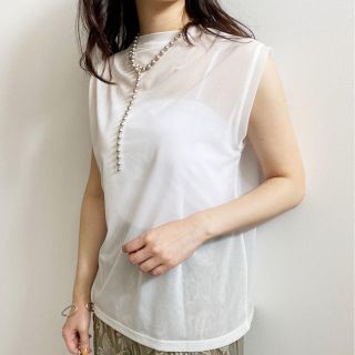 ameri vintage シースルー　シャツ　レース