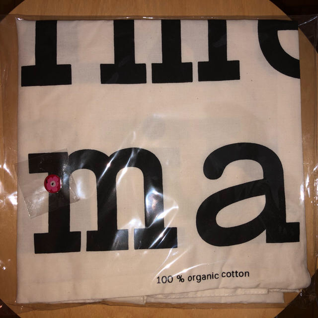 marimekko(マリメッコ)の新品　未開封　マリメッコ　marimekko  ノベルティ エコバッグ　ブラック レディースのバッグ(エコバッグ)の商品写真