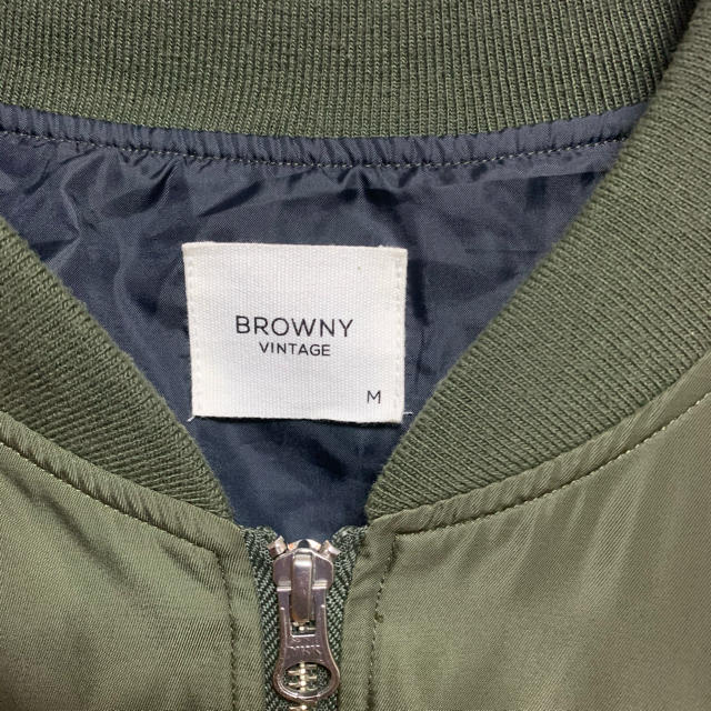 BROWNY(ブラウニー)の【BROWNY】MA-1 ブルゾン　ビックプリント　古着 メンズのジャケット/アウター(ブルゾン)の商品写真