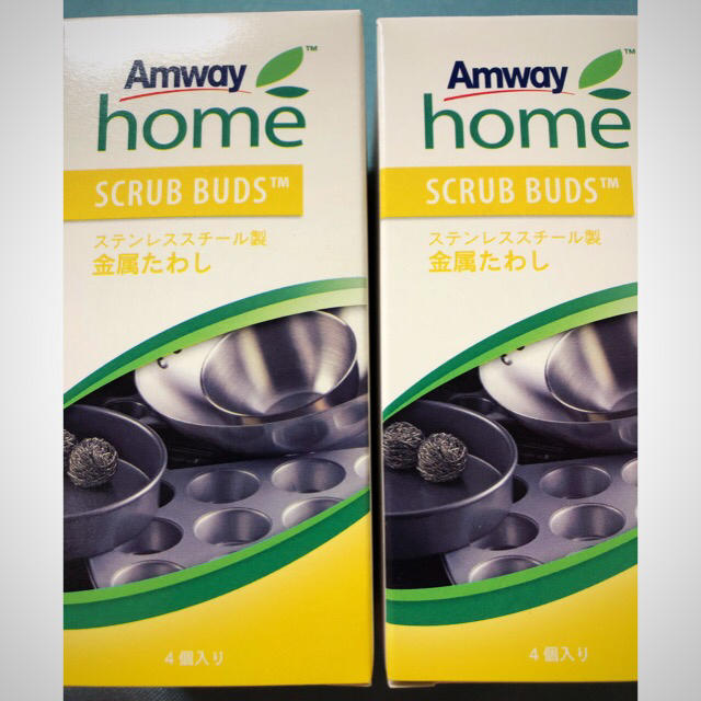 Amway(アムウェイ)のAmway  スクラブバッズ　 4個入りx2箱 インテリア/住まい/日用品のキッチン/食器(調理道具/製菓道具)の商品写真