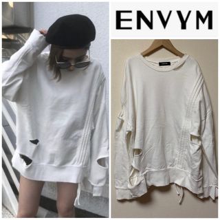 アンビー(ENVYM)のENVYM♡クラッシュルーズプルオーバー(トレーナー/スウェット)